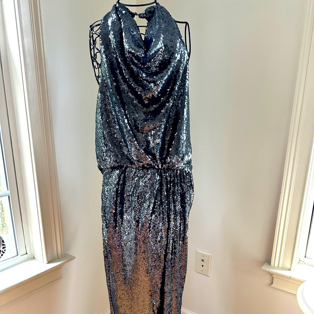 Size Small Gabrielle Union sequin (dark green) dress